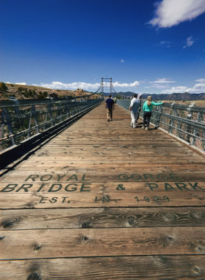 The visitor entrance at Royal Gorge Bridge and Park